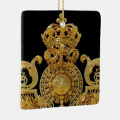 Abgeschiedenes Goldenes Tor Schloss Versailles - F Keramikornament (Rechts)