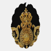 Abgeschiedenes Goldenes Tor Schloss Versailles - F Ornament Karte (Rechts)