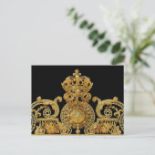 Abgeschiedenes Goldenes Tor Schloss Versailles - F Postkarte (Stehend Vorderseite)