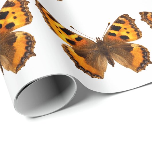 Abgeschiedenes Schildkrötenschmetterling Geschenkpapier (Rolleneckpunkt)