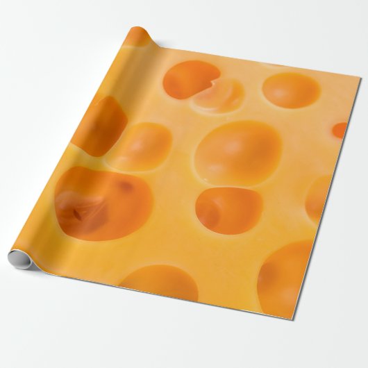 Abgeschiedenes Stück Käse. Geschenkpapier (Ungerollt)
