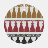 Abgeschiedenes Tassel Fringe Garland Set. Ornament Aus Glas (Rückseite)