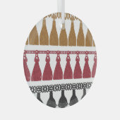 Abgeschiedenes Tassel Fringe Garland Set. Ornament Aus Glas (Vorderseite Rechts)