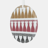 Abgeschiedenes Tassel Fringe Garland Set. Ornament Aus Glas (Vorderseite links)