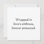 abgeschirmt durch Liebe Karte (Rückseite)