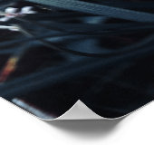 ABGESCHLOSSENE FOTOGRAFIE DER GRÜNGELEITETEN PFLAN POSTER (Ecke)