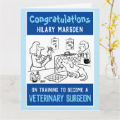 Abgeschlossene Schulung von Tierärzten Karte (Gelbe Blume)