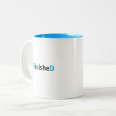 Abgeschlossener Doktortitel Zweifarbige Tasse (Vorderseite Links)