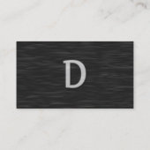 Abgeschrägte "d-" Schwarzweiss-Visitenkarte Visitenkarte (Rückseite)
