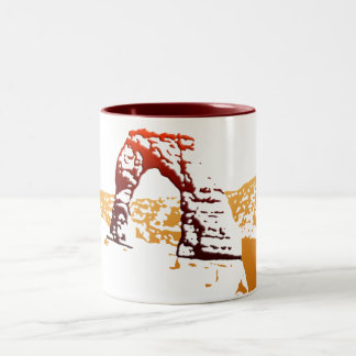 Abgeschrägte empfindliche Bogen-Tasse Zweifarbige Tasse