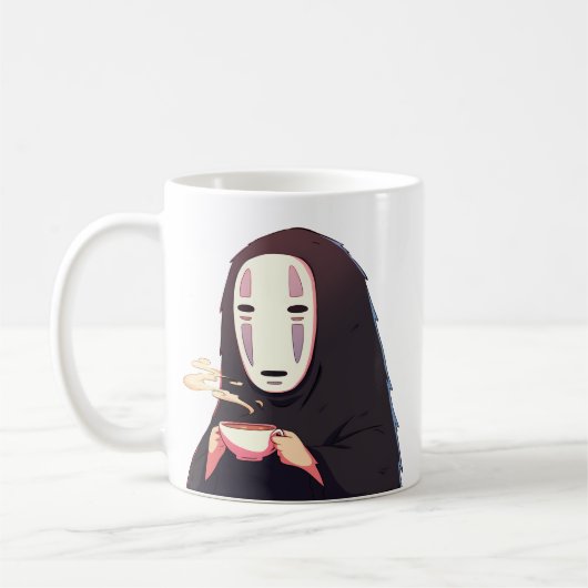 Abgeschwächt - Anime-Tee mit Maske Kaffeetasse (Links)
