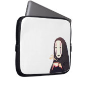 Abgeschwächt - Anime-Tee mit Maske Laptopschutzhülle (Vorne Rechts)
