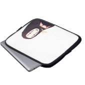 Abgeschwächt - Anime-Tee mit Maske Laptopschutzhülle (Vorne Knopf)