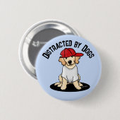 Abgesehen von Hunden Retriever Button (Vorne & Hinten)