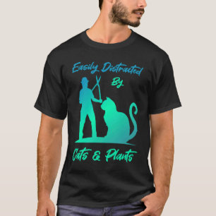 Abgesehen von Katzen und Pflanze Niedliche Kitty G T-Shirt