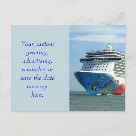 Abgespaltene laufende Gewohnheit Ankündigungspostkarte (Vorderseite)