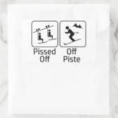 abgesprungen rechteckiger aufkleber (Tasche)