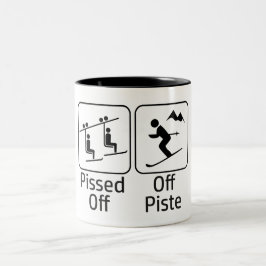 abgesprungen zweifarbige tasse