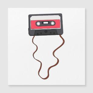 Abgespulte Kassette Mixtape Retro Vintage Magnetkarte