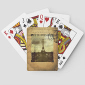 Abgestempelte Spielkarten Paris (Rückseite)