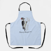 Abgestempelte Woodpecker-Illustration Erwachsene-S Schürze (Vorderseite)