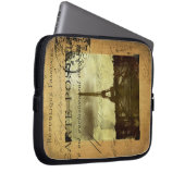 Abgestempeltes Paris Laptopschutzhülle (Vorne Rechts)