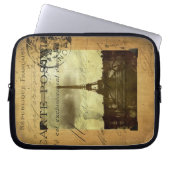 Abgestempeltes Paris Laptopschutzhülle (Vorderseite)