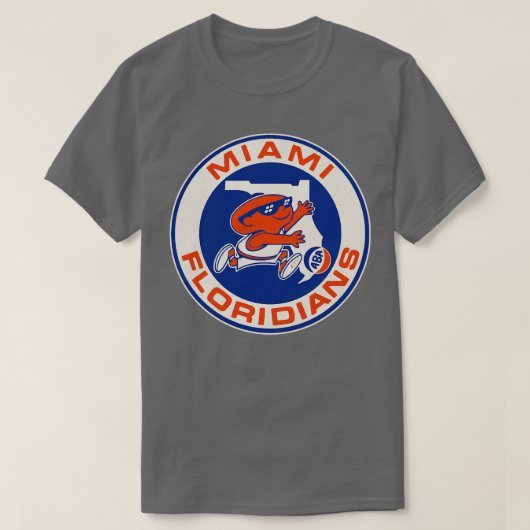Abgestorbene Miami Floridians Basketball Team 2 T-Shirt (Design vorne)