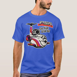 Abgestorbene PSA Airlines erhalten hohen 70er 80er T-Shirt