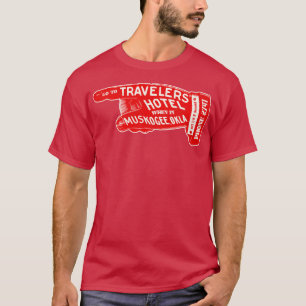 Abgestorbene Reisende Hotel Muskogee Oklahoma Gepä T-Shirt