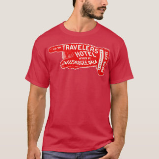 Abgestorbene Reisende Hotel Muskogee Oklahoma Gepä T-Shirt