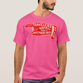 Abgestorbene Reisende Hotel Muskogee Oklahoma Gepä T-Shirt