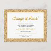 Abgestorbener Gold-Glitzer Postkarte (Vorderseite)