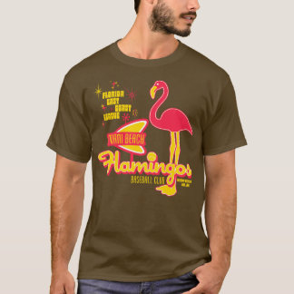 Abgestorbenes Miami Beach Flamingos Baseball Team T-Shirt