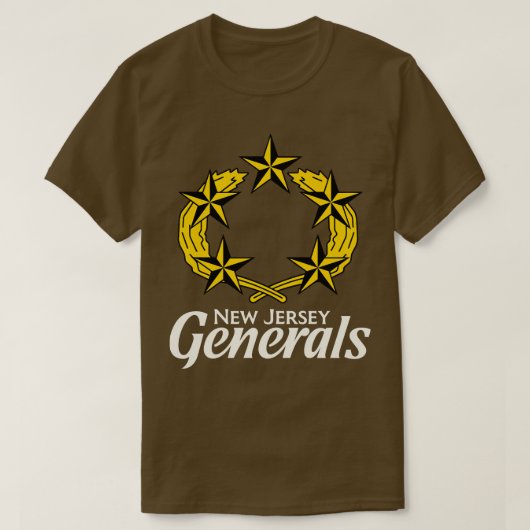 Abgestorbenes New Jersey Generals Team T-Shirt (Design vorne)