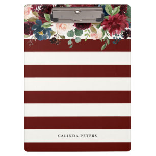 Abgestreifter   Blumenindividueller Name Klemmbrett