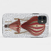 Abgestuftes Heißluft-Ballon-Druck-Rot Case-Mate iPhone Hülle (Rückseite (Horizontal))