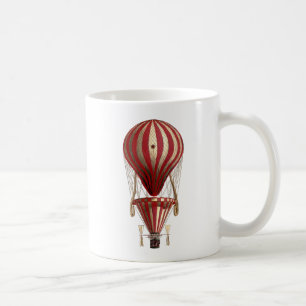 Abgestuftes Heißluft-Ballon-Druck-Rot Kaffeetasse