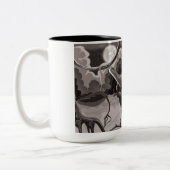 Abgestürzte Kampfflugzeuge aus dem Weltkrieg Zweifarbige Tasse (Links)