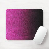 Abgestürzter rosa und schwarzer Glitzer Mousepad (Mit Mouse)