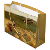Abgestürztes Flugzeug (von John Singer Sargent) Große Geschenktüte (Rückseite Schrägansicht)