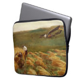 Abgestürztes Flugzeug (von John Singer Sargent) Laptopschutzhülle (Vorderseite Links)