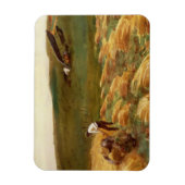 Abgestürztes Flugzeug (von John Singer Sargent) Magnet (Vertikal)