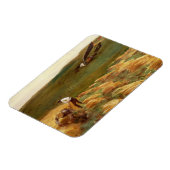 Abgestürztes Flugzeug (von John Singer Sargent) Magnet (Linke Seite)