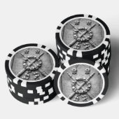Abgestürztes Licht verloren Pokerchips (Stapel)