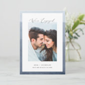 Abgetauchte Grenze | VERLOBUNG FOTO Ankündigung (Stehend Vorderseite)