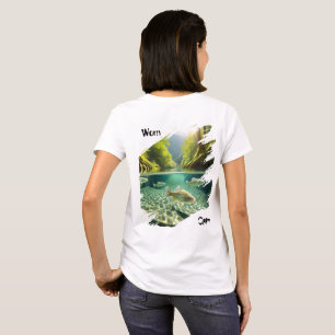 Abgetragen Ruhig   Fisch im Bergbach Natur-T-Shirt T-Shirt