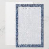 Abgetragene Jeans-Optik Briefpapier (Vorne/Hinten)