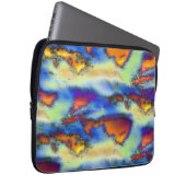 Abgetragene Wolken an orangefarbener, tropfender T Laptopschutzhülle (Vorne Rechts)