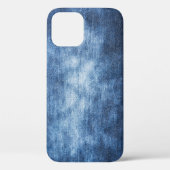 Abgetragener Denim-Stoff, texturierter Hintergrund Case-Mate iPhone Hülle (Rückseite)